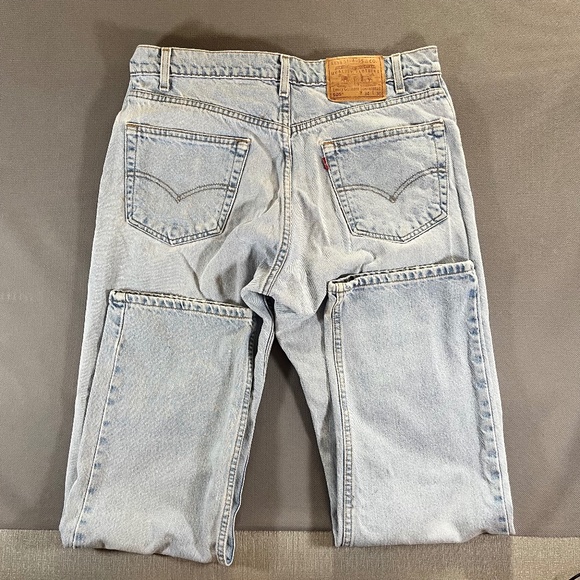 Vintage Levis 505 Jeans Mens Regular Fit Light Wash Denim 34 X 30 - Picture 10 of 10